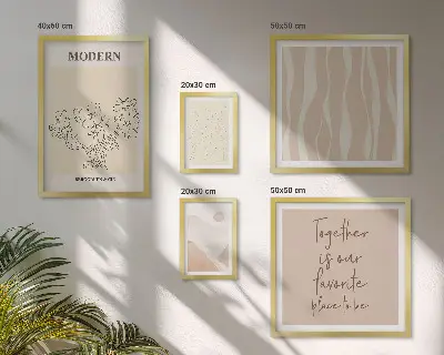 Set de tablouri decorative de perete design modern în stil minimalist