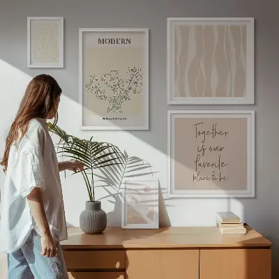 Set de tablouri decorative de perete design modern în stil minimalist
