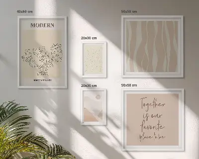 Set de tablouri decorative de perete design modern în stil minimalist