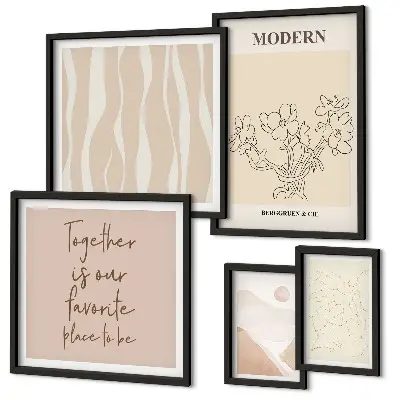 Set de tablouri decorative de perete design modern în stil minimalist