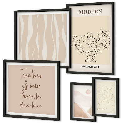 Decorațiune de perete set tablouri Set modern în stil minimalist
