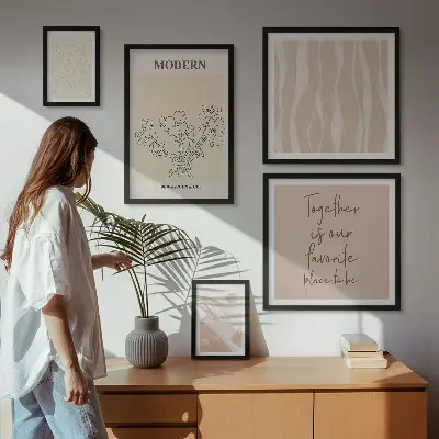Set de tablouri decorative de perete design modern în stil minimalist