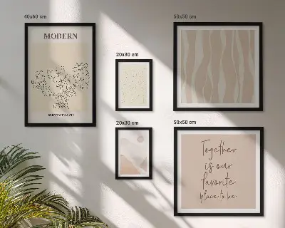Set de tablouri decorative de perete design modern în stil minimalist