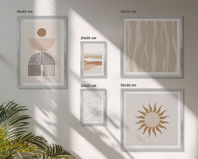 Polyptic înrămat Forme abstracte elegante ale naturii