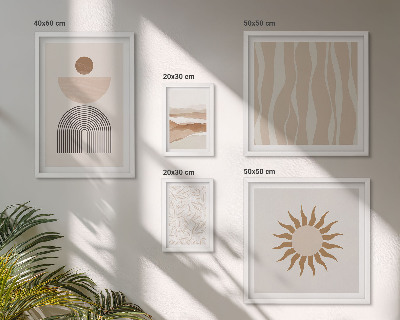 Polyptic înrămat Forme abstracte elegante ale naturii