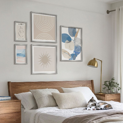 Decorațiune de perete set tablouri Plante abstracte elegante
