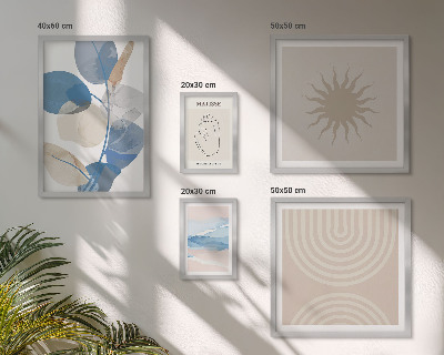 Decorațiune de perete set tablouri Plante abstracte elegante