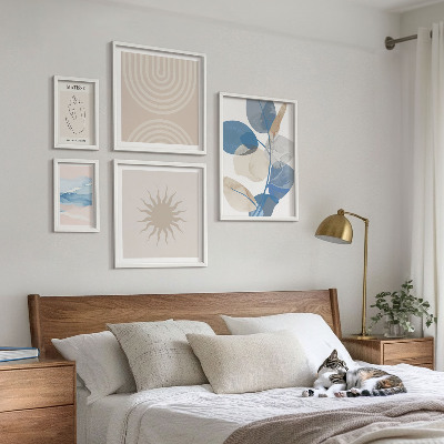 Decorațiune de perete set tablouri Plante abstracte elegante