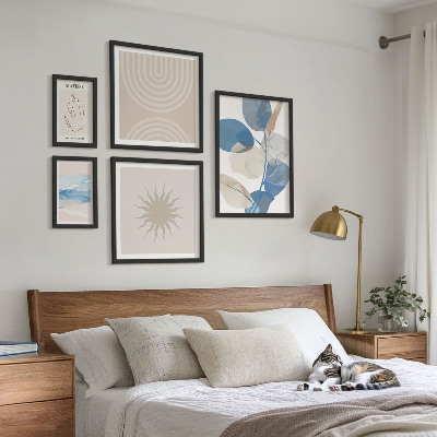 Decorațiune de perete set tablouri Plante abstracte elegante