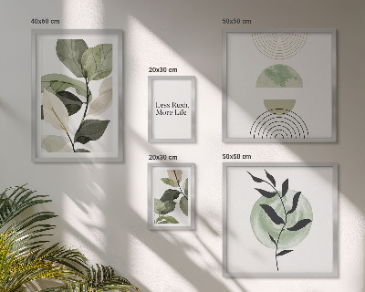 Decorațiune de perete set tablouri Grafică elegantă pentru interior cu plante