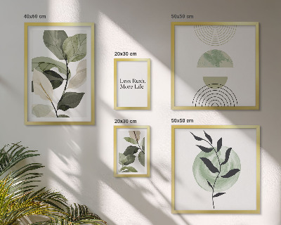 Decorațiune de perete set tablouri Grafică elegantă pentru interior cu plante