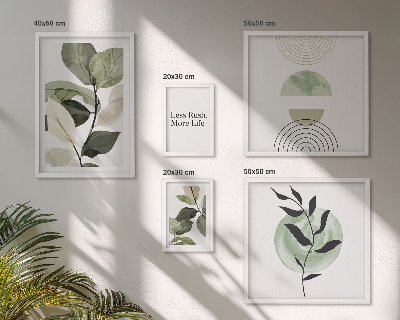Decorațiune de perete set tablouri Grafică elegantă pentru interior cu plante