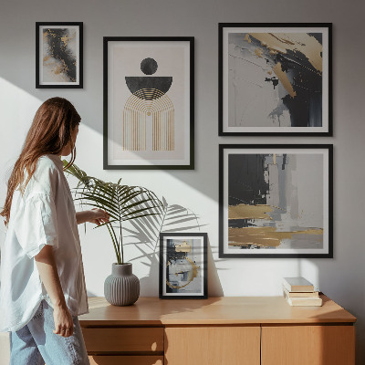 Decorațiune de perete set tablouri Compoziții moderne abstracte