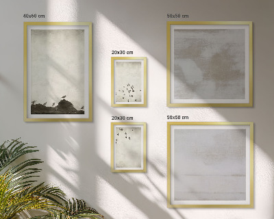 Polyptic înrămat Păsări minimaliste în zbor