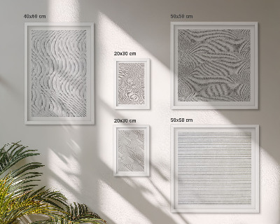 Decorațiune de perete set tablouri Geometria structurilor cu modele de nisip