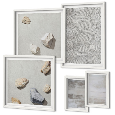 Polyptic înrămat Texturi minimaliste moderne