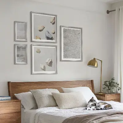 Tablou înrămat cu texturi minimaliste moderne