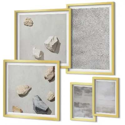 Tablou înrămat cu texturi minimaliste moderne