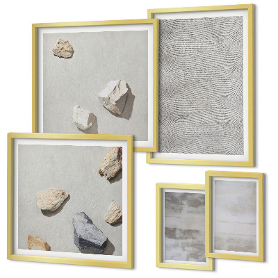 Polyptic înrămat Texturi minimaliste moderne