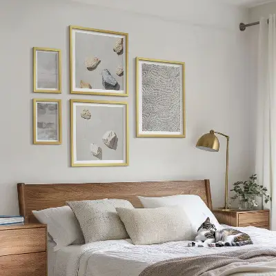 Tablou înrămat cu texturi minimaliste moderne
