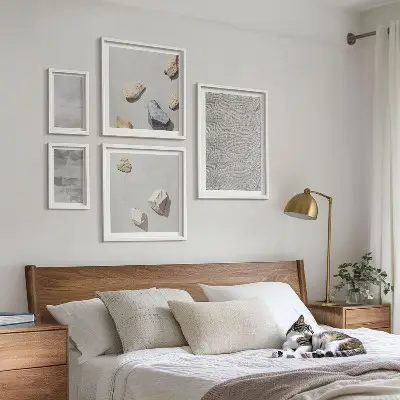 Tablou înrămat cu texturi minimaliste moderne