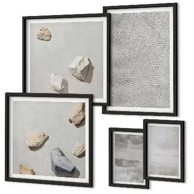 Tablou înrămat cu texturi minimaliste moderne