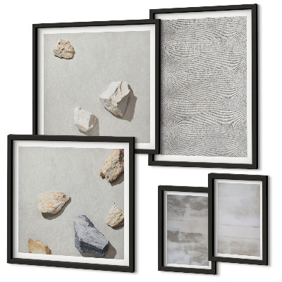 Polyptic înrămat Texturi minimaliste moderne
