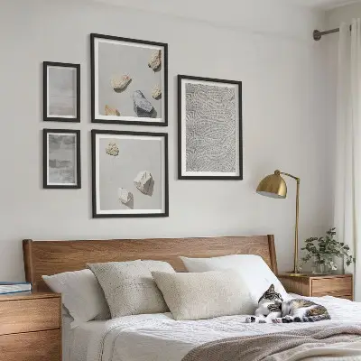 Tablou înrămat cu texturi minimaliste moderne