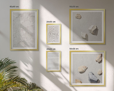 Decorațiune de perete set tablouri Pietre geometrice din carton