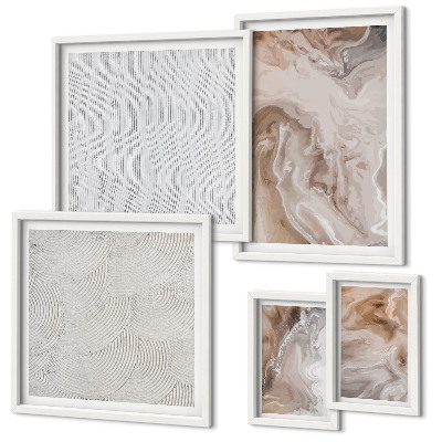 Decorațiune de perete set tablouri Modele de marmură cu textură de piatră