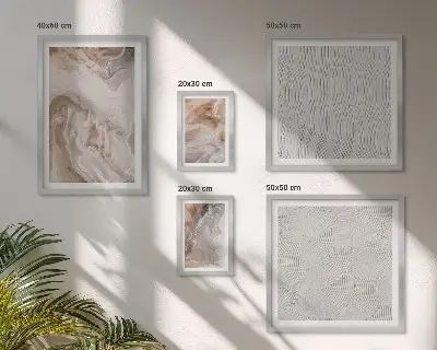 Set de tablouri decorative pentru perete modele cu textură de marmură și piatră