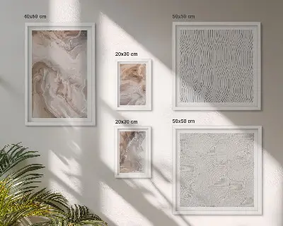 Set de tablouri decorative pentru perete modele cu textură de marmură și piatră