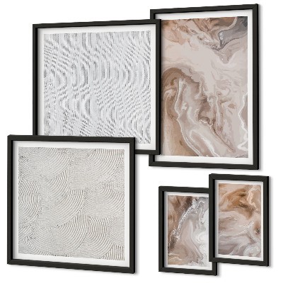 Decorațiune de perete set tablouri Modele de marmură cu textură de piatră