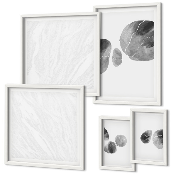 Decorațiune de perete set tablouri Pictură pete de vopsea abstractă