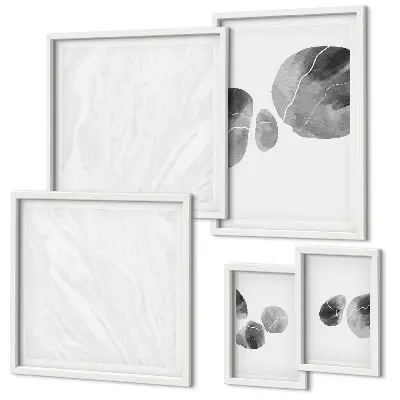Set de tablouri decorative pentru perete pictură abstractă cu pete de vopsea