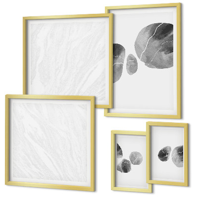 Decorațiune de perete set tablouri Pictură pete de vopsea abstractă