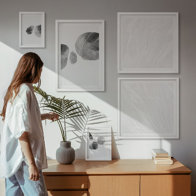 Decorațiune de perete set tablouri Pictură pete de vopsea abstractă