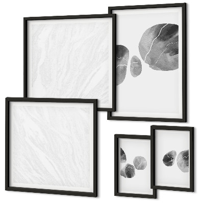 Decorațiune de perete set tablouri Pictură pete de vopsea abstractă