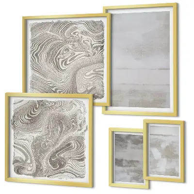 Set de tablouri decorative de perete cu texturi uzate în stil modern