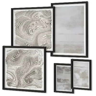 Set de tablouri decorative de perete cu texturi uzate în stil modern