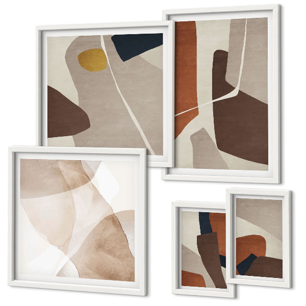 Decorațiune de perete set tablouri Forme moderne abstracte