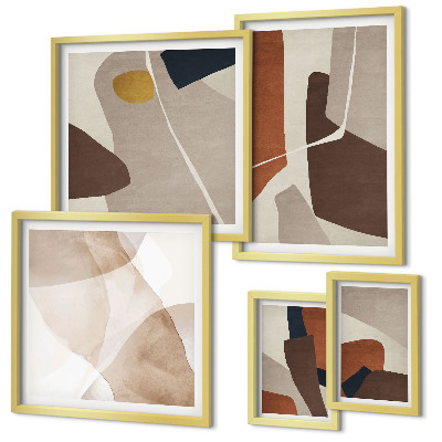 Decorațiune de perete set tablouri Forme moderne abstracte