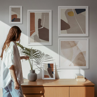 Decorațiune de perete set tablouri Forme moderne abstracte