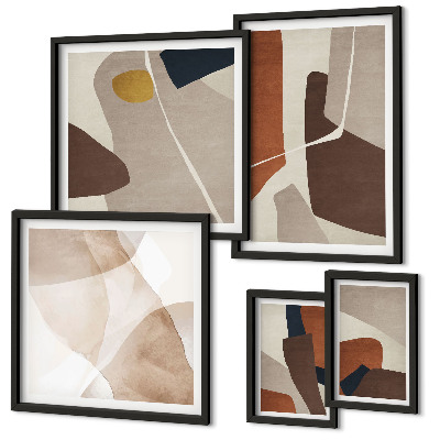 Decorațiune de perete set tablouri Forme moderne abstracte
