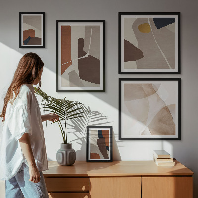 Decorațiune de perete set tablouri Forme moderne abstracte