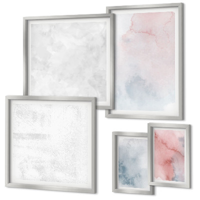 Decorațiune de perete set tablouri Texturi pastelate de acuarelă