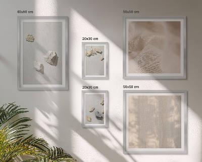 Decorațiune de perete set tablouri Decorațiuni de plajă cu pietre în stil boho