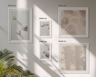 Decorațiune de perete set tablouri Decorațiuni de plajă cu pietre în stil boho