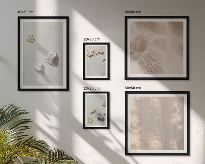 Decorațiune de perete set tablouri Decorațiuni de plajă cu pietre în stil boho