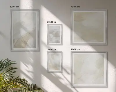Set de tablouri decorative pentru perete cu model abstract pictat cu pensula